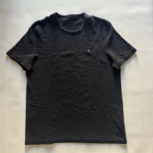 Allsaints Crew Waffle T-shirt Short Sleeve Men’s Size XL Black